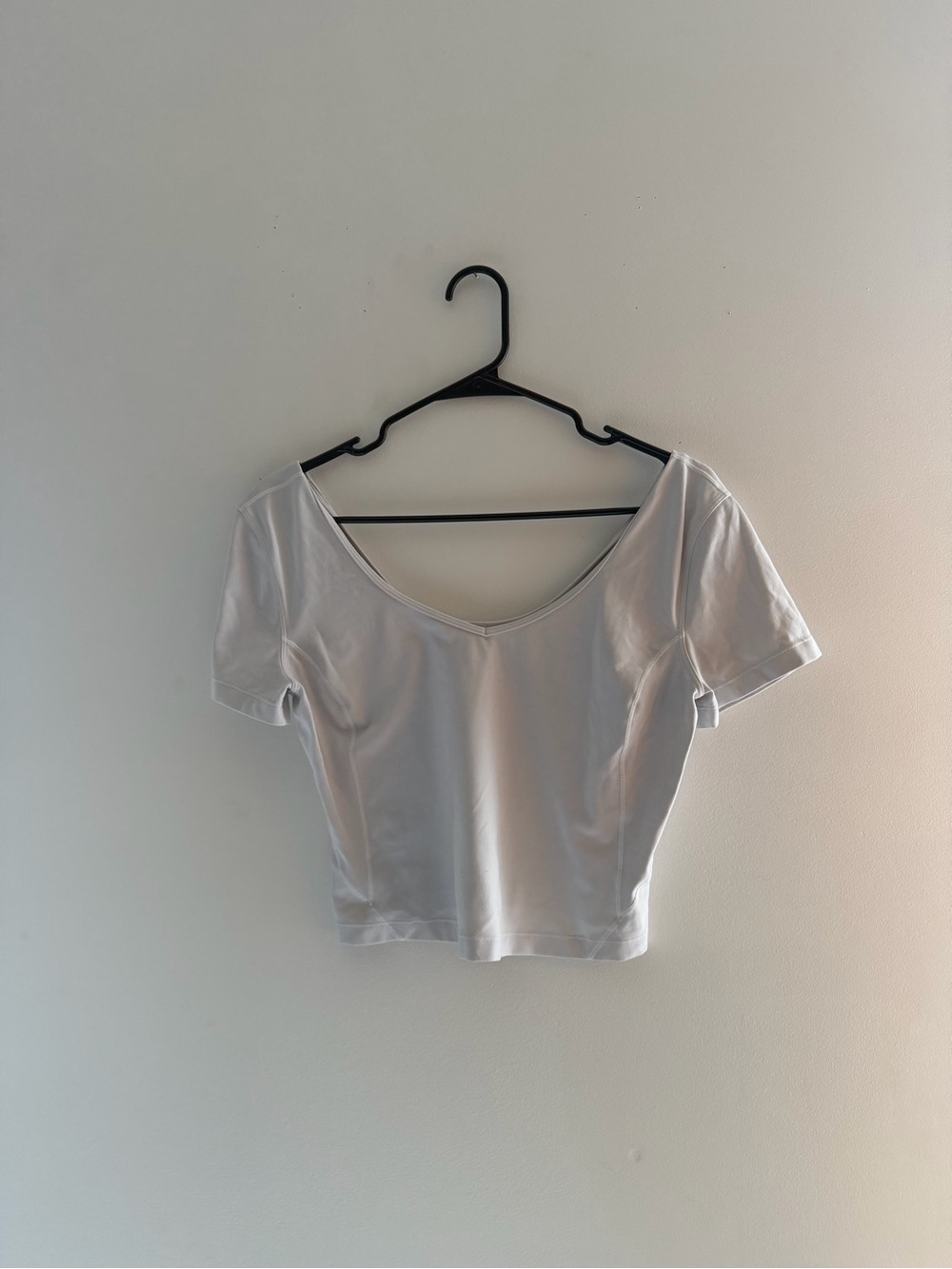 Lululemon V-Neck Cop Top - White